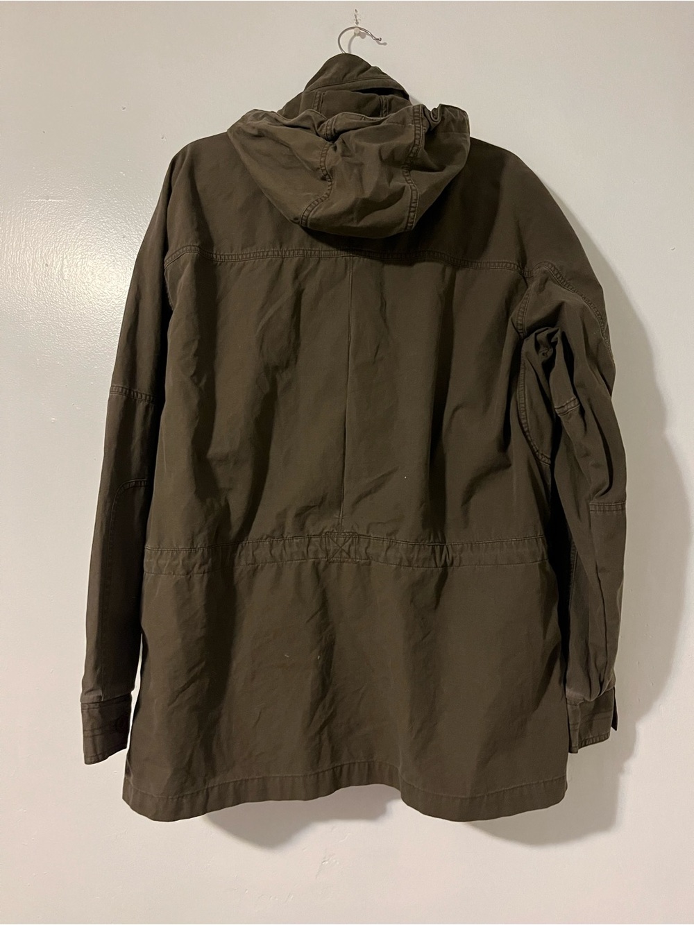 L.L. Bean Olive Green Military Field Jacket - Hood - Picture 4 of 12